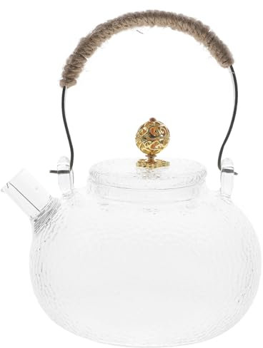 Cabilock Théière Japonaise En Verre Borosilicate De 700 Ml Ronde Bords Lisses Résistante À La Chaleur Pour Thé En Vrac