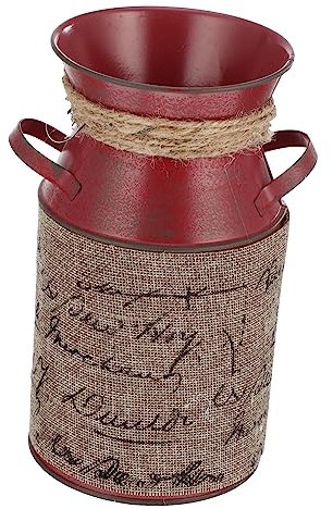 Garneck Shabby Chic Deko Regenschirmständer – Vintage Vase Im Retro-Stil Aus Metall - Ideal Für Wohnzimmer Flur Und Eingangsbereich Dekorativer Übertopf Für Ihre Blumenarrangements