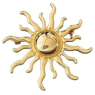 Or Soleil Broche Épingle Minimaliste Costume Robe Épinglette Col Pin Tempérament Bijoux Accessoire pour Femmes