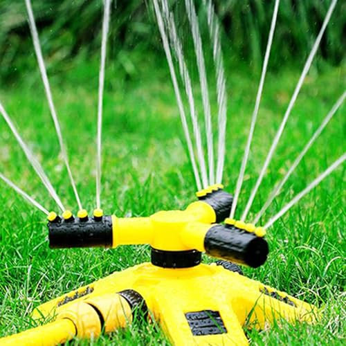 Sprinkler à pelouse Rotation à 360 degrés réglable | Sprinklers du Jardin d'arrosage de pelouse, système d'irrigation Rotatif Automatique avec Un pulvérisation réglable pour Une Couverture Grande