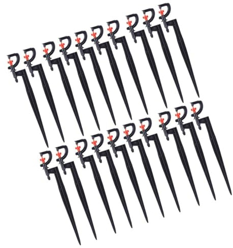 SEAYACK 20 Stücke Professionelle 360 ​​Grad Drehbare Bewässerung Bewässerung Sprinkler Sprayer Stake Connector Bauernhof Gewächshaus Pflanzenbewässerung Gartendüse