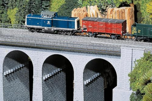 FALLER 120478 - Viadukt-Oberteil, gebogen Radius 1, Blau