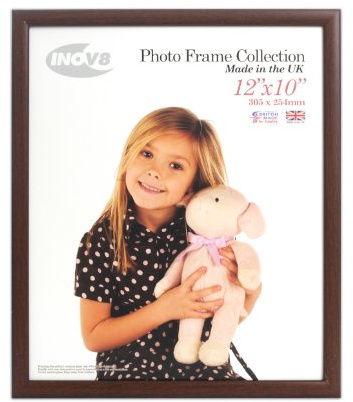Inov8 British Made Traditional Picture/Photo Frame, 12x10-inch, Value Dark Oak