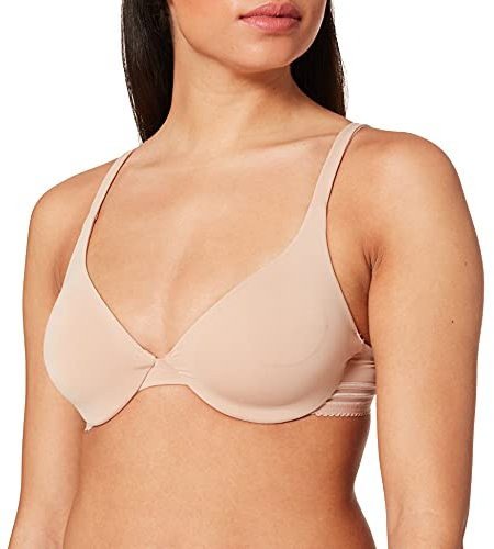 DIM Soutien-Gorge Femme Corbeille avec Armatures Invisifree x1, New Skin, 100D