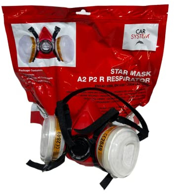 CAR SYSTEM STAR MASK ATEMSCHUTZMASKE Gr.L LACKIERMASKE 141.145