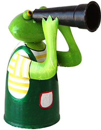 Exner Zaunhocker GÄRTNER-Frosch mit FERNGLAS, H. ca. 23 cm