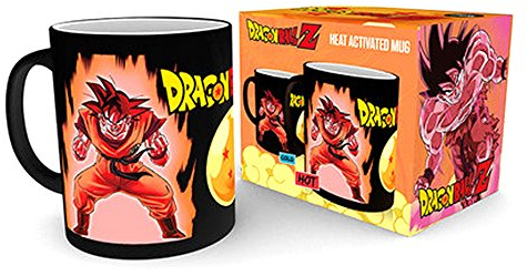 GBEye Taza de Desayuno Super Sayan, Cerámica, Multicolor, 1 Unidad (Paquete de 1)