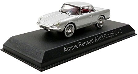 Norev- Alpine Renault A 108 Coupe 1961 Miniature vehicle, 517821, Silver, Scale 1:43