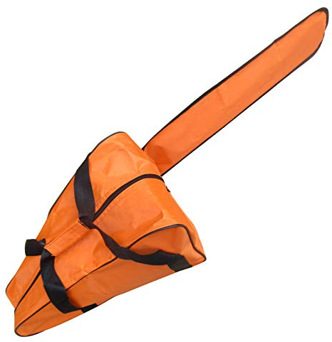 Borsa Da Trasporto Per Motosega Portaoggetti Per Motosega Impermeabile In Tessuto Oxford Impermeabile Con Cinghie Per Maniglie Lunghe Con Cerniera Portatile Per Motosega Da 12/14/16 Pollici (Arancio)