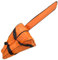 Funda de Transporte Motosierra Tela Oxford Impermeable Universal Soporte de Almacenamiento Motosierra para Motosierra Stihl & Husqvarna de 12/14/16 Pulgadas (Orange)