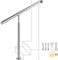 Happybuy Außentreppengeländer Treppengeländer Edelstahlgeländer 80x90cm Wand Treppengeländer Edelstahl Handlauf Geländer Ein Schritt, Step Handrail, 0
