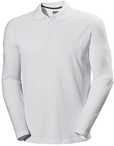 Helly Hansen Men's Crewline Ls Polo, White, L
