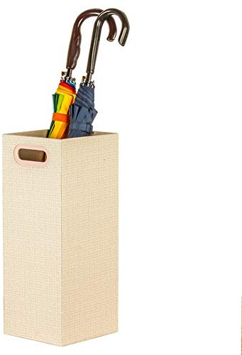 Schirmständer WXYZ Regenschirm Platz PU-Leder, Home Office-Kompaktschirm Eimer, Blumenschmuck Eimer Golf Club Eimer, 20.5x20.5x50cm