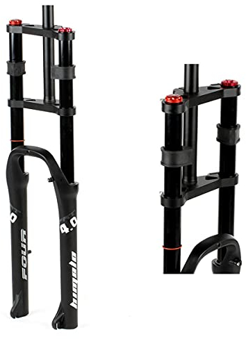 QHY 26 Mountainbike-Federgabel, 1-1/8' Leichte Magnesiumlegierung MTB Bike Gas Gabel Schulter Steuerung 130mm Für Mountain Cityräder Rennräder Trekkingräder