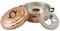 CopperGarden Aura24 Backtopf aus Kupfer I Kupfertopf für Camping/Gasherd/Grill & Lagerfeuer I Kupferkochtopf für 2-4 Personen I Brot-Topf mit 24 cm Durchmesser I Bräter mit Deckel