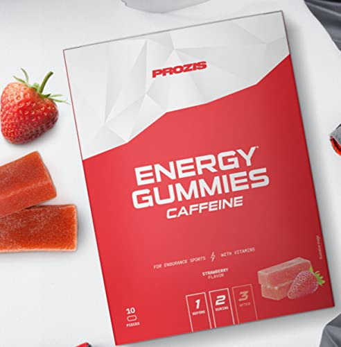 Prozis Energy Gummies Caffeine 30 unità - tavolette gommose energetiche Sport Endurance + vitamine e minerali