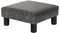 Joveco Kleiner Fußhocker aus PU-Leder, Ottomane, quadratisch, Fußstütze, Hocker, modern, gepolsterter Sitzstuhl für Wohnzimmer, Schlafzimmer, Couch, Hunde (Grau)