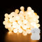 EXTRASTAR Lichterkette 5m 50LED Lichterkette Batterie,Innen Beleuchtung für Weihnachten Zimmer Party Weihnachten Weihnachtsbaum Halloween Hochzeit Deko (Warmweiß3, 1 Stück)