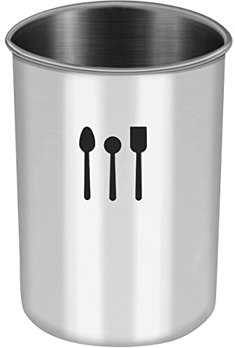 Ichigo Ichie Escurridor de Cubiertos Acero Inoxidable, Soporte para Cubiertos, Porta Utensilios de Cocina, Bote para Utensilios Cocina con Agujero de Drenaje,Ideal para Organizar Utensilios de Cocina