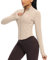 QUEENIEKE Damen Sportjacke Laufjacke mit Lycra Elasthan – Zip-Up Trainingsjacke für Gym Tops Yoga Fitness BBL Running-Jacken (Morganite, 34-36)