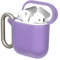 RHINOSHIELD AirPods Case mit Karabiner kompatibel mit Apple [AirPods Series 2/1] | Fallschutz in Militärqualität, Kratzfest, kabelloses Aufladen - [Violett, Standard Set]