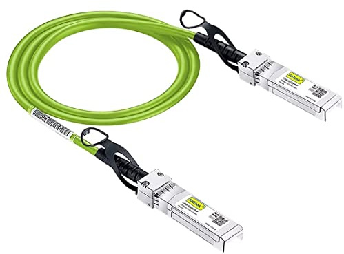 10G SFP+ DAC cable for Ubiquiti UniFi, 10GBASE-CU Copper Direct Attach Twinax Cable, Passive, 0.5-Meter(1.64ft), Green