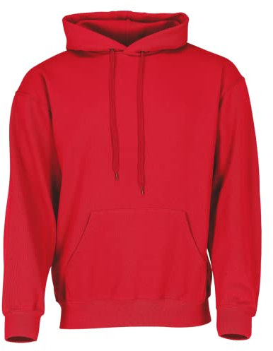 Fruit of the Loom Classic Kapuzen-Sweat + GRATIS MyShirt Stoffbeutel, Farbe:rot + GRATIS MyShirt Stoffbeutel, Größe:L