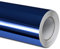 Folindo® Blau Chrom Autofolie (13€/m²) | 300 x 152 cm | Selbstklebende Luftkanal 3D Folie zur Auto Folierung | Blasenfrei