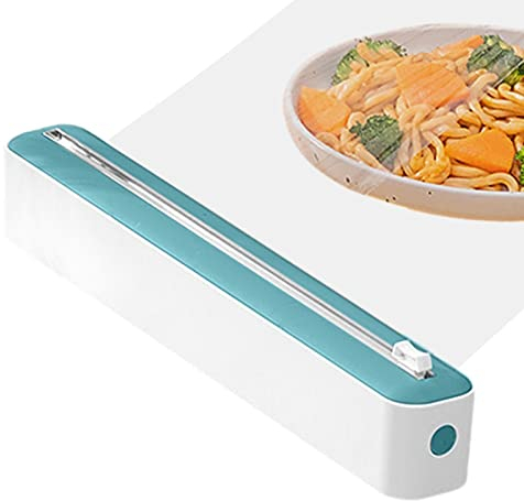 Benares Frischhaltefolie Schneider - Gourmet Folienschneider | Folienschneider Abroller | Praktischer Alufolienspender Schublade Für Küche | Wandbehang Alufolie Spender Für Küche Schublade