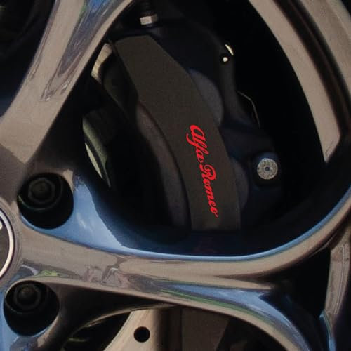 Pegatinas compatibles con Alfa Romeo para pinzas de freno Giulietta Giulia Mito Stelvio 159 156 (rojo)