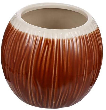TOPBATHY Coconut Modeling Cup Kreativer Trinkbecher Aus Keramik Für Partys Cocktail-genuss Und Stilvolle Anlässe Langlebig Und Pflegeleicht Für Sommerfeiern Und Hawaii-themen