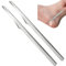 Wudaizhi Pedicure Shavers Set 2pcs Professional Pedicure Scraper Nail Knife Set Dead Skin Removal Scraper for Dry Hard Cracked Skin
