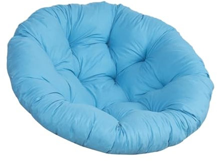 Baoblaze 40 cm Gartenstuhl Kissen, Gepolstertes Sitzkissen, Polster für Gartenmöbel, Sitzkissen Outdoor/Indoor Rund, Stuhlkissen für Schlafzimmer, Familienzimmer, Kissen für Hängesessel, Himmelblau