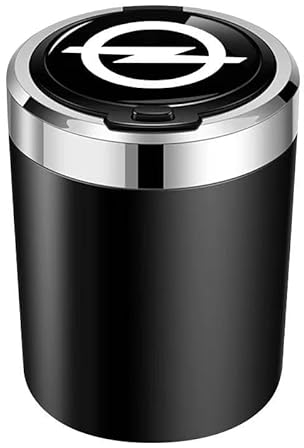 CWMLB Auto Aschenbecher für Opel Astra L 2021-,Aschenbecher mit Deckel Fahrzeug Rauchfreien Aschenbecher Aschenbecher Aschenbecher für Draussen Auto Zubehör Innenraum,Black