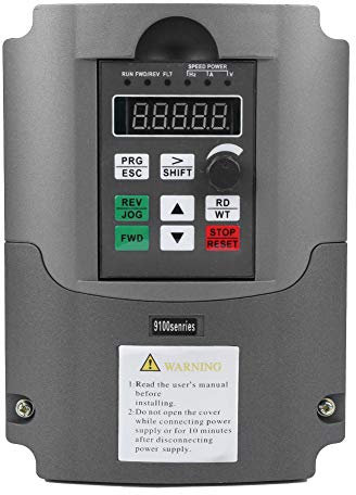 AILOOCEDI NFLIXIN 9100-1T3-00550G Controller Motore Inverter Monofase a Trifase 5,5KW, Controllo PWM, Controllo Vettoriale Non Induttivo, per Frantoio, Smerigliatrice, Pompa 'acqua