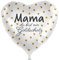 Folienballon Mama - Du bist ein Goldschatz Ballon Muttertag Deko Geschenk Mama Geburtstag Mutter Luftballon Geschenk Mutti, Made in EU & DE, Helium geeignet