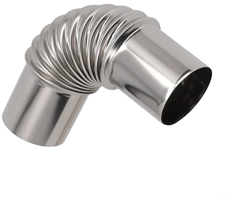 Zuverlässiger 90-Grad-Winkel-Kamineinsatz aus Edelstahl für heiße Zelte mit Ofenloch