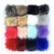 Benyong 16 Stück Multicolored Kunstfell Mützenbommel mit Druckknopf 8CM/10CM/12CM/14CM für Mützen, Hüte, Schuhe, Schals, Taschen und Schlüsselanhänger