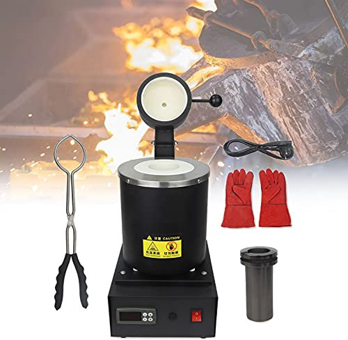 Mini four de fusion pour machine de fusion en acier doré et argent 1150 °C résistant à la chaleur - Creuset graphite - Outil de traitement des bijoux