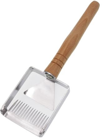 OFFSCH Holzgriff Imker Griff Entdecklungsgabel Honigschaber Imkerei Werkzeug Zum Entdecken Von Wabenbereichen