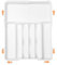 ZHUIYIWIN Range Couverts, Range Couverts Extensible, Rangement Couverts Tiroir Cuisine doté et 7 compartiments, Range Couverts Extensible, Blanc-X