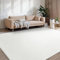 BEIMO Waschbarer Teppich Wohnzimmer Kurzflor Anti-Rutsch Unterseite Uni Modern Design Teppich Weich rutschfest für Esszimmer, Kinderzimmer und Schlafzimmer, Weiß 160X220CM