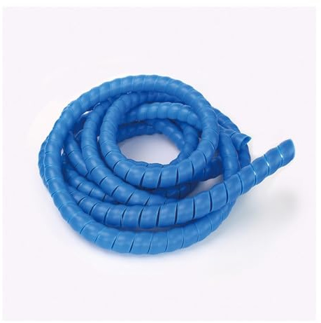 UYFRD 1/5 m Wickelschlauch, 8/10/14/16/20/25 mm Draht-Organizer, Kabelschutzhülse, Schutzhülse, Spiralwicklung, Wickelschutz (Blau, 12 mm x 1 m)