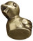 Happyyami Ornamento Di Sculture Di Animali Da Tè Scultura Di Anatra Arredamento Della Camera Delle Anatre Anatra Feng Shui Anatra Per Decorazioni Per La Casa Rame Golden