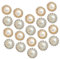 DIYEAH 1set Hairpin Charms Rhinestones Flat Nail Art Rhinestone Glue Nail Gems Nail Charms Nail Beads Decorating Pearls Pearl Shoe Charms Beads for Jewelry Making Faux Alloy 20pcs