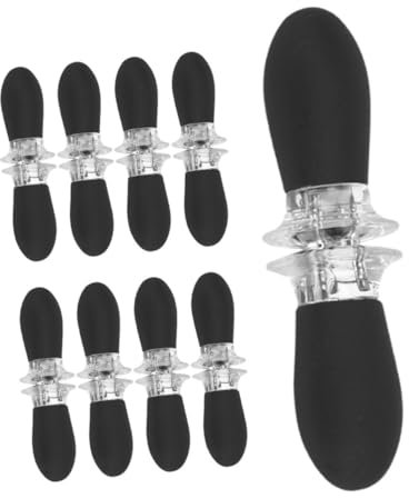 KONTONTY 9paires Supports à Épis De Maïs Silicone Et Acier Inoxydable Brochettes Pratiques Pour Barbecue Et Cuisine Quotidienne Avec Verrouillage De Sécurité