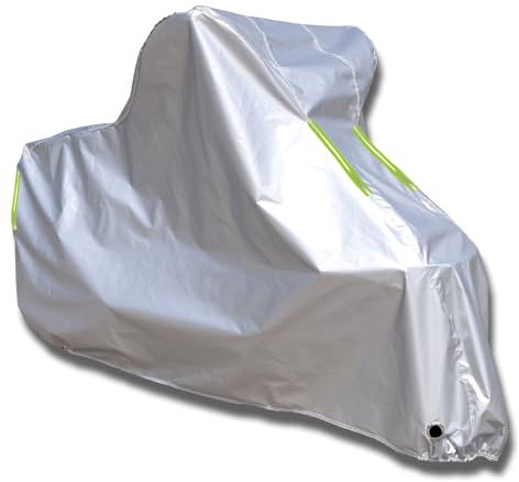 XLHWZS Housse De Moto pour Suzuki GSR 2011-2013, Bâche De Moto Universelle Toutes Saisons, Coupe-Vent, Imperméable À La Pluie, À La Neige, Résistante Aux UV Et Ignifuge(Silver)