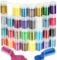 URAQT 32 Farben Glitzerpulver Set, Glitzer Basteln Glitzerpuder Bunte Glitzer Pulver zum Festival Glitzer Basteln FüR Dekoration,ManiküRe,Haare,Make Up,Karten,Papier,Partys,Bastelarbeiten