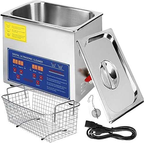 otmechl Ultraschallreiniger 15L Reiniger Ultraschallgeräte Ultraschallreinigungsgeräte Ultraschallreiniger mit Heizung Digitaler Timer Geeignet für Brillen Schmuck Zahnersatz Münzen