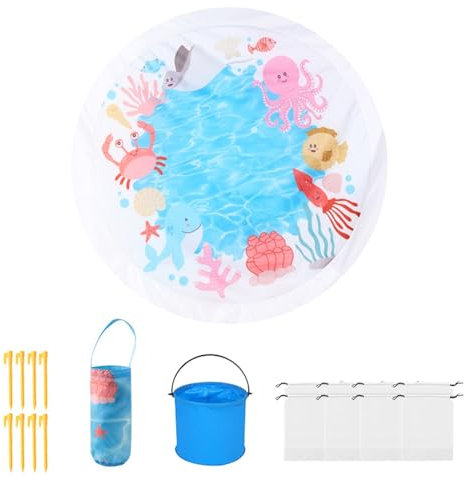 Piscina De Llamas De Playa - Piscina De Juego De Agua Para Niños Pequeños, Portátil Ligero | Construcción Resistente A La , Diseño Plegable Inflado Rápido Con Bolsa De Transporte Para Niños F